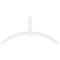 Ekena Millwork Archdale Architectural Grade PVC Gable Bracket, 108"W x 49 1/2"H x 2"D x 6"F, 11/12 Pitch GBP108X50X0206ARC00 - alternate 2